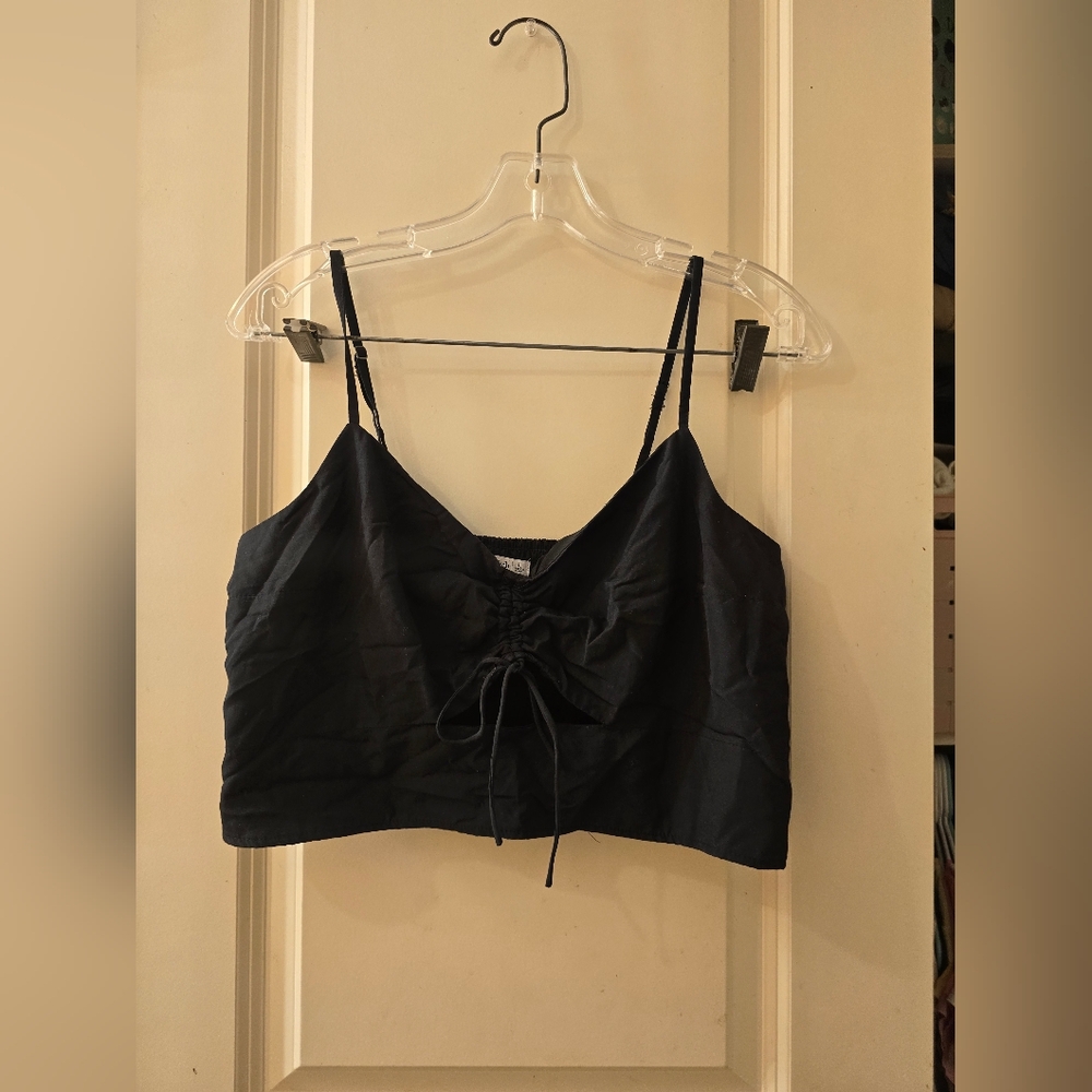 Abercrombie And Fitch Crop Top Large Black
